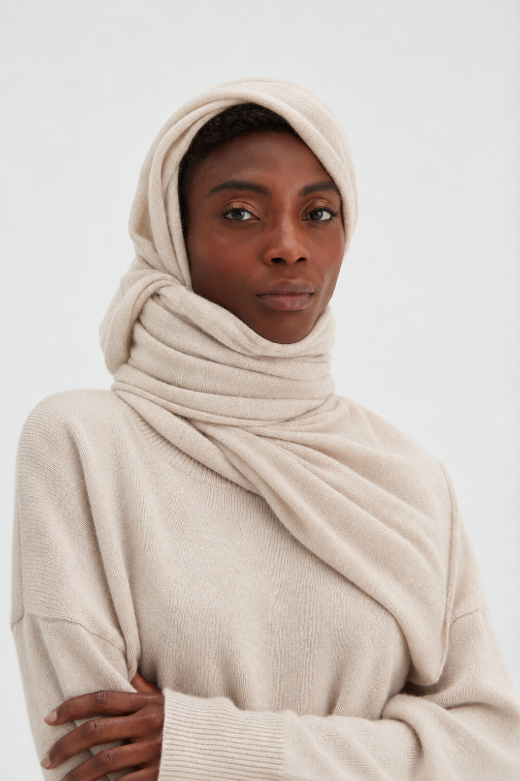 Davida Big Classic Scarf Scarf Sand