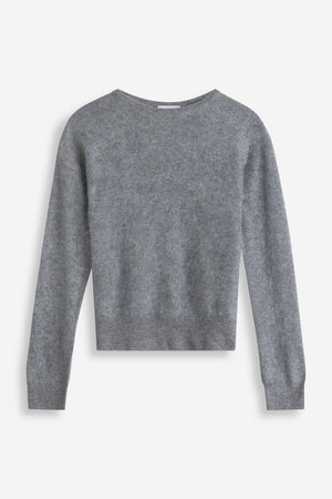 Brushed Basic O-Neck - Light Grey