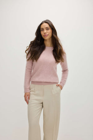 Brushed Basic O-Neck - Pink