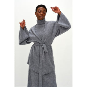 Brushed Kimono - Light Grey