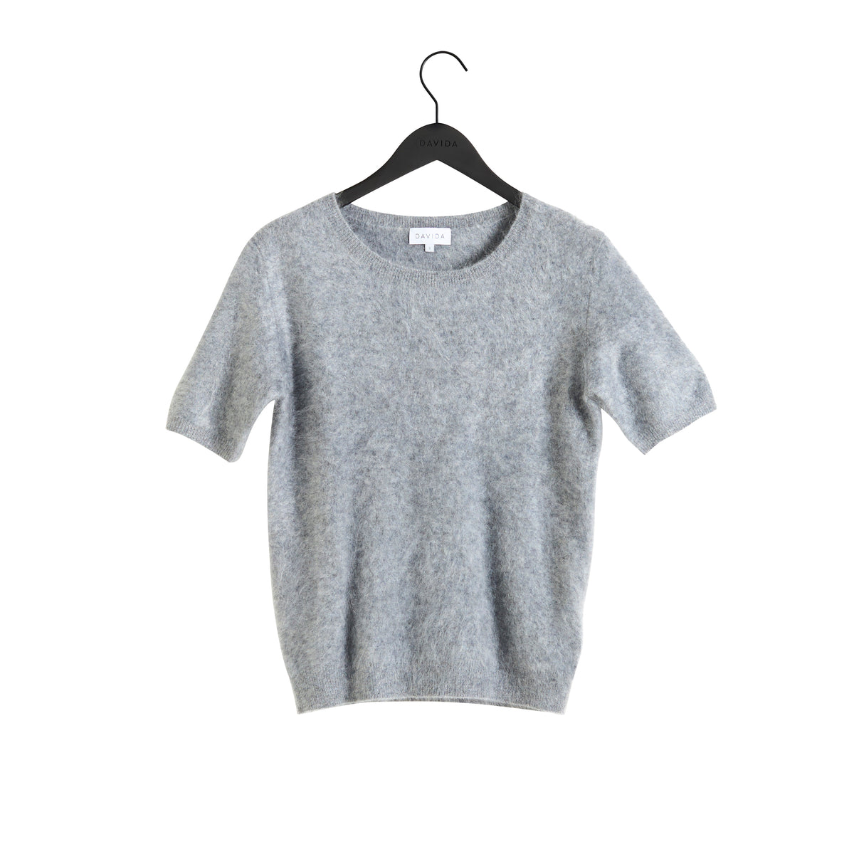 Davida Brushed T-Shirt Oversized Sweaters Light Grey