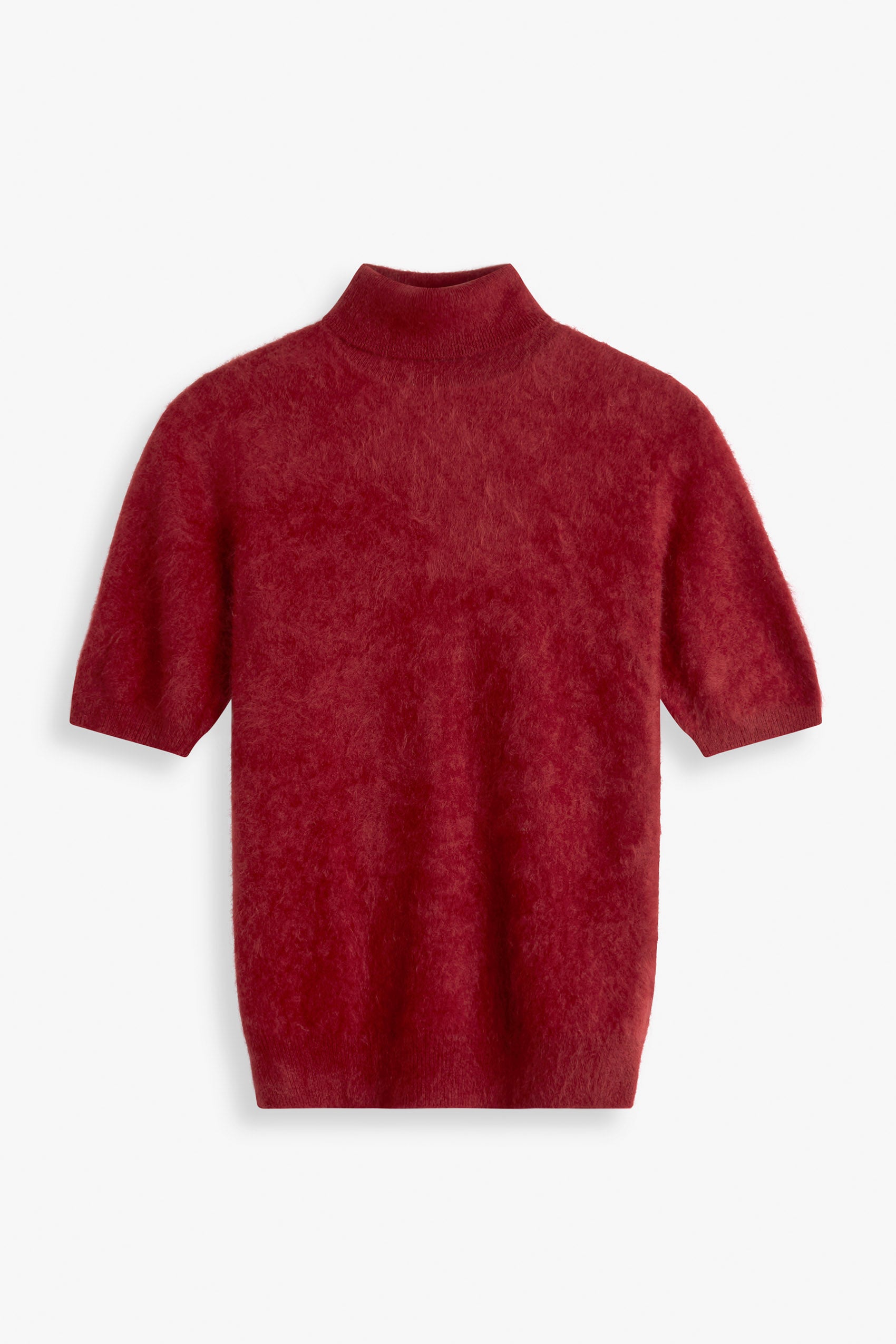 Davida Brushed Turtleneck T-Shirt Sweaters Mulberry Red