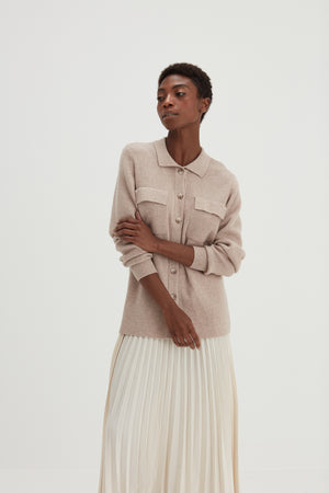 Buttoned Pocket Shirt - Mink