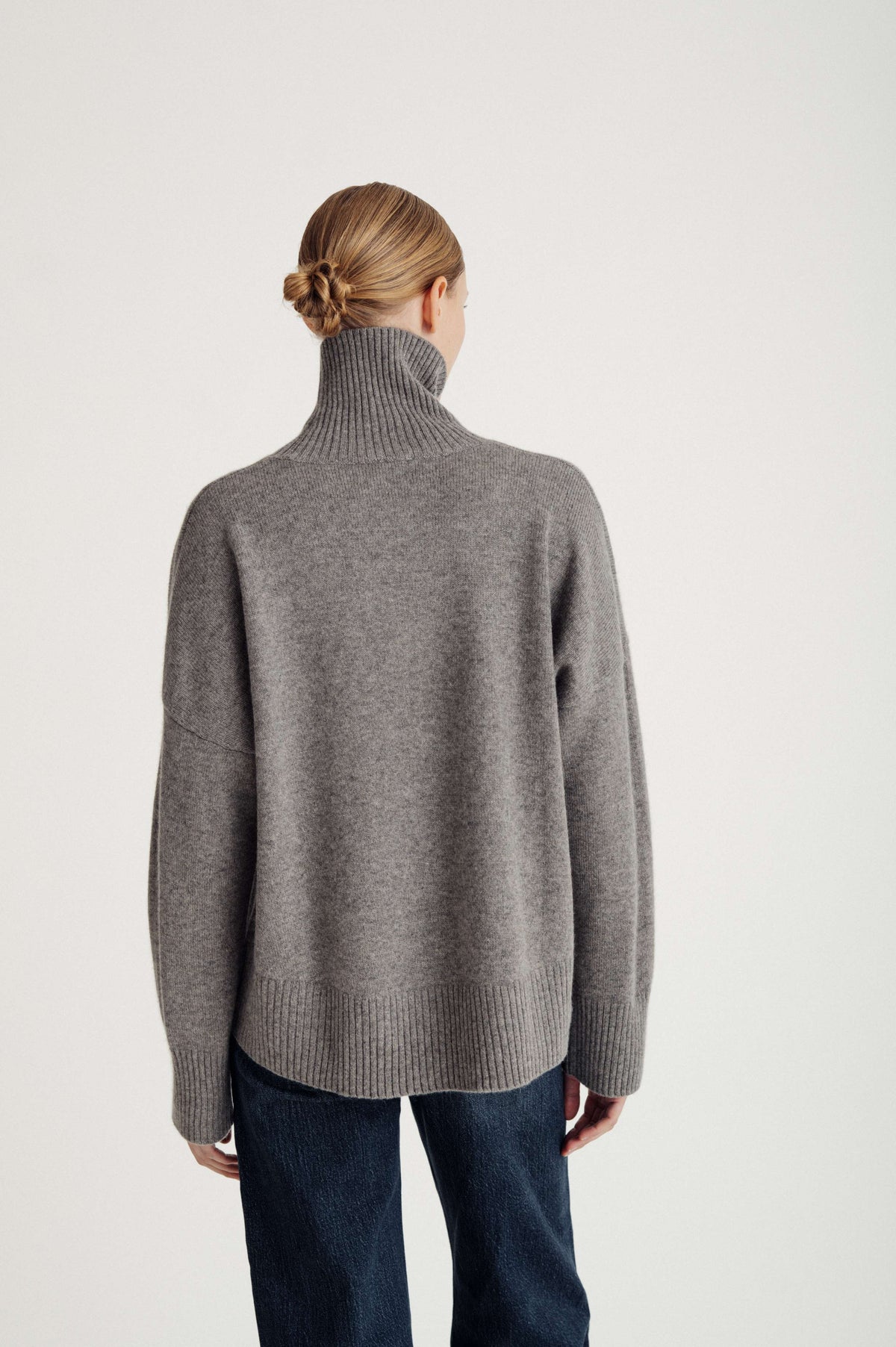 Davida Chunky Roll Neck Sweater Sweaters Taupe