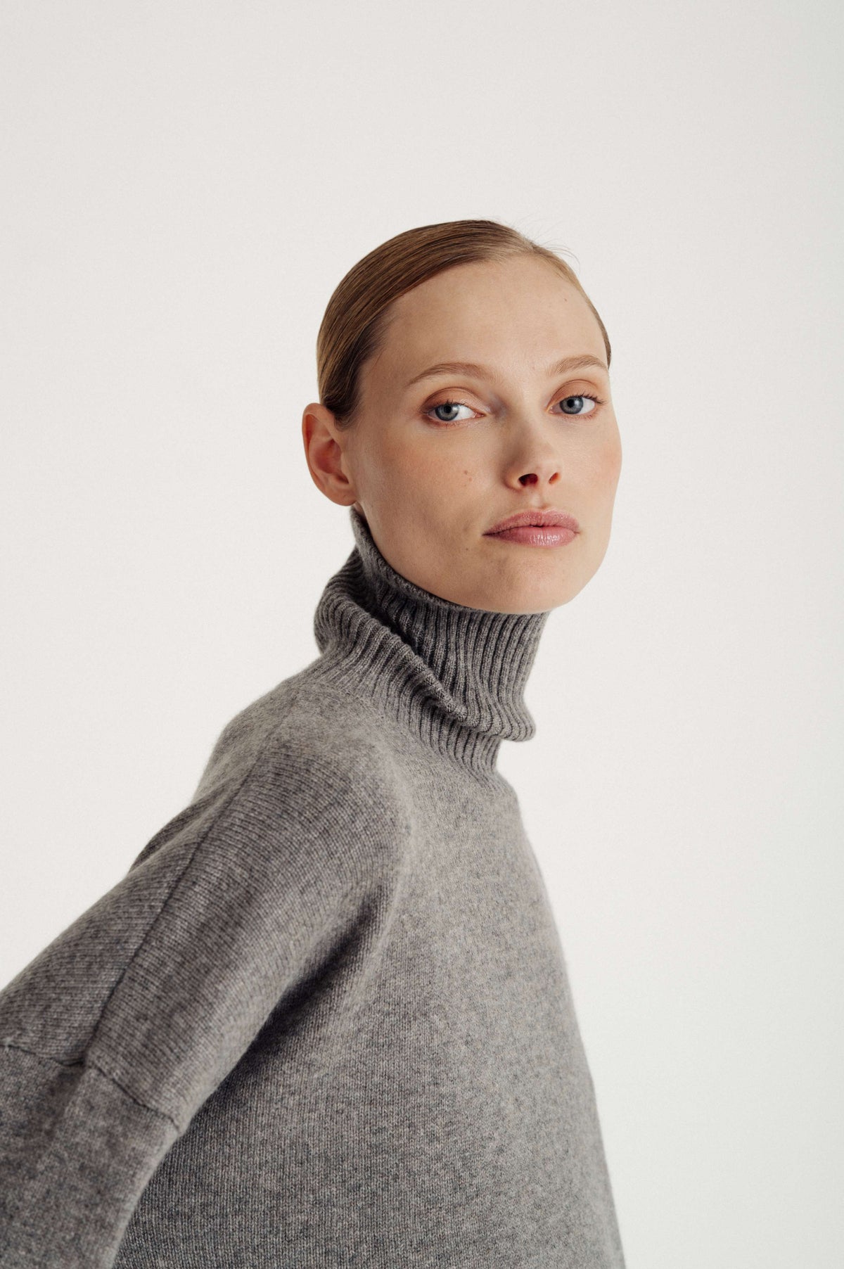 Davida Chunky Roll Neck Sweater Sweaters Taupe