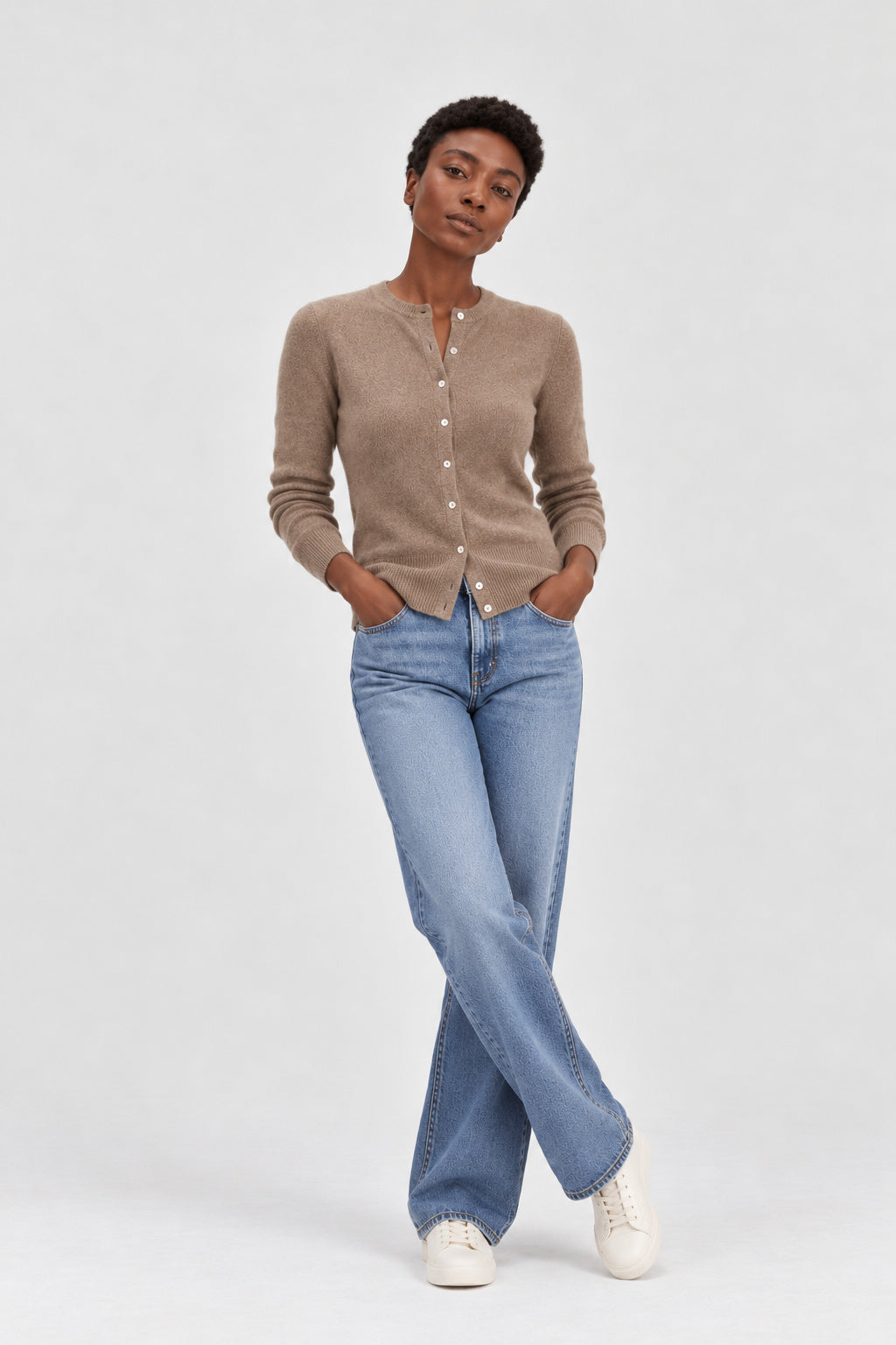 Davida Classic Cardigan Cardigans Mink