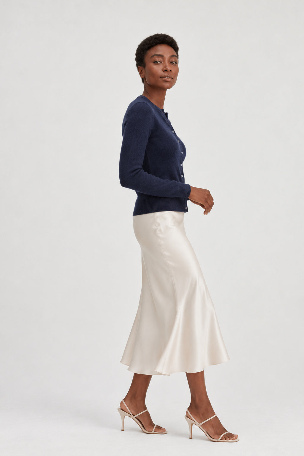 Davida Classic Cardigan Cardigans Navy