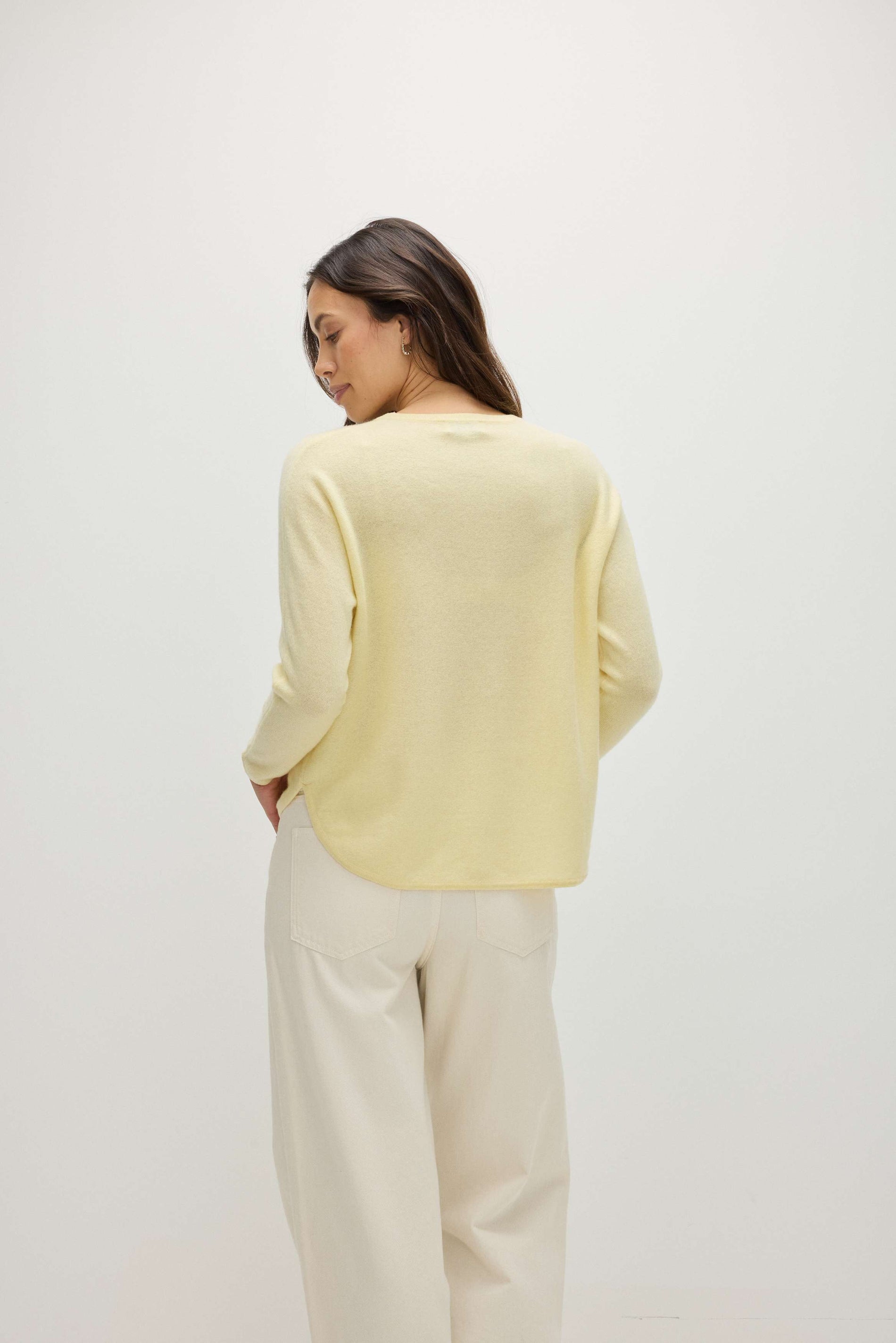 Davida Curved Sweater Sweaters Citrus