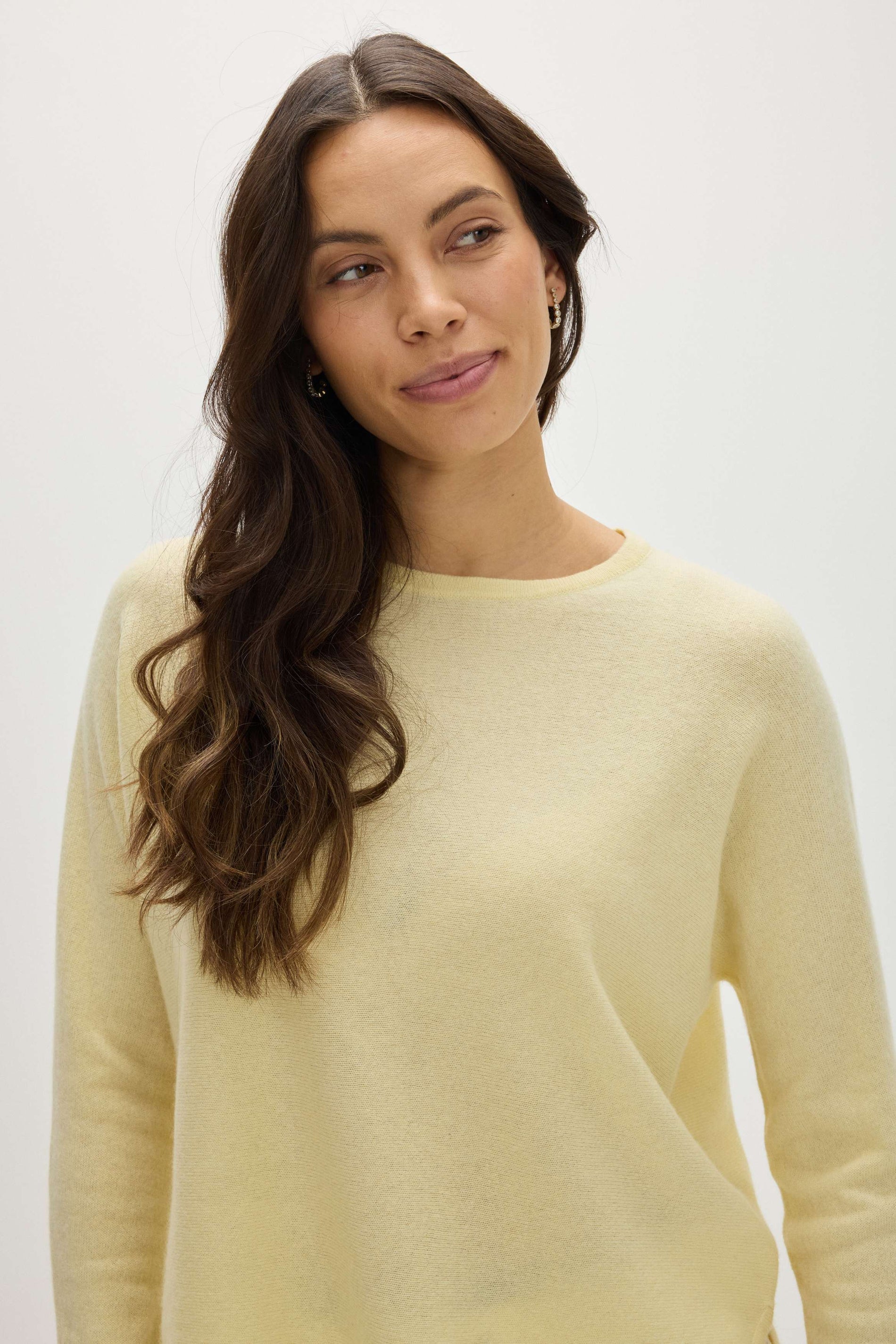 Davida Curved Sweater Sweaters Citrus