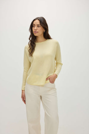 Curved Sweater - Citrus