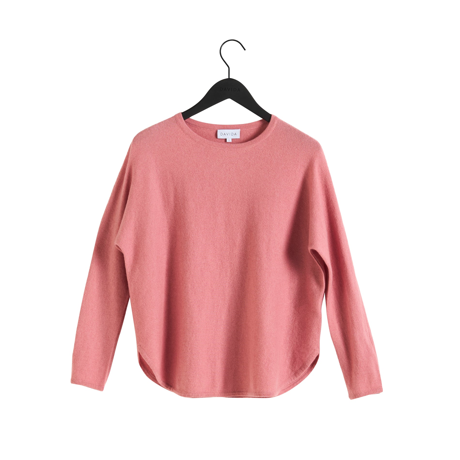 Davida Curved Sweater Sweaters Dusty Pink