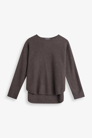 Curved Sweater Long - Cacao