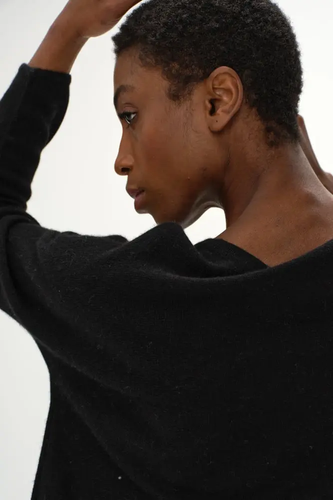 Davida Curved Sweater Sweaters Bordeaux