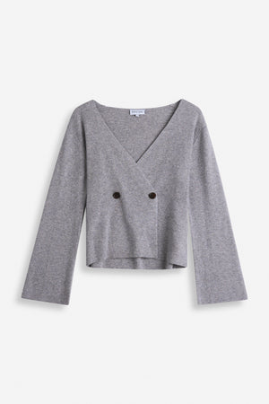 Double Breasted Jacket - Light Grey