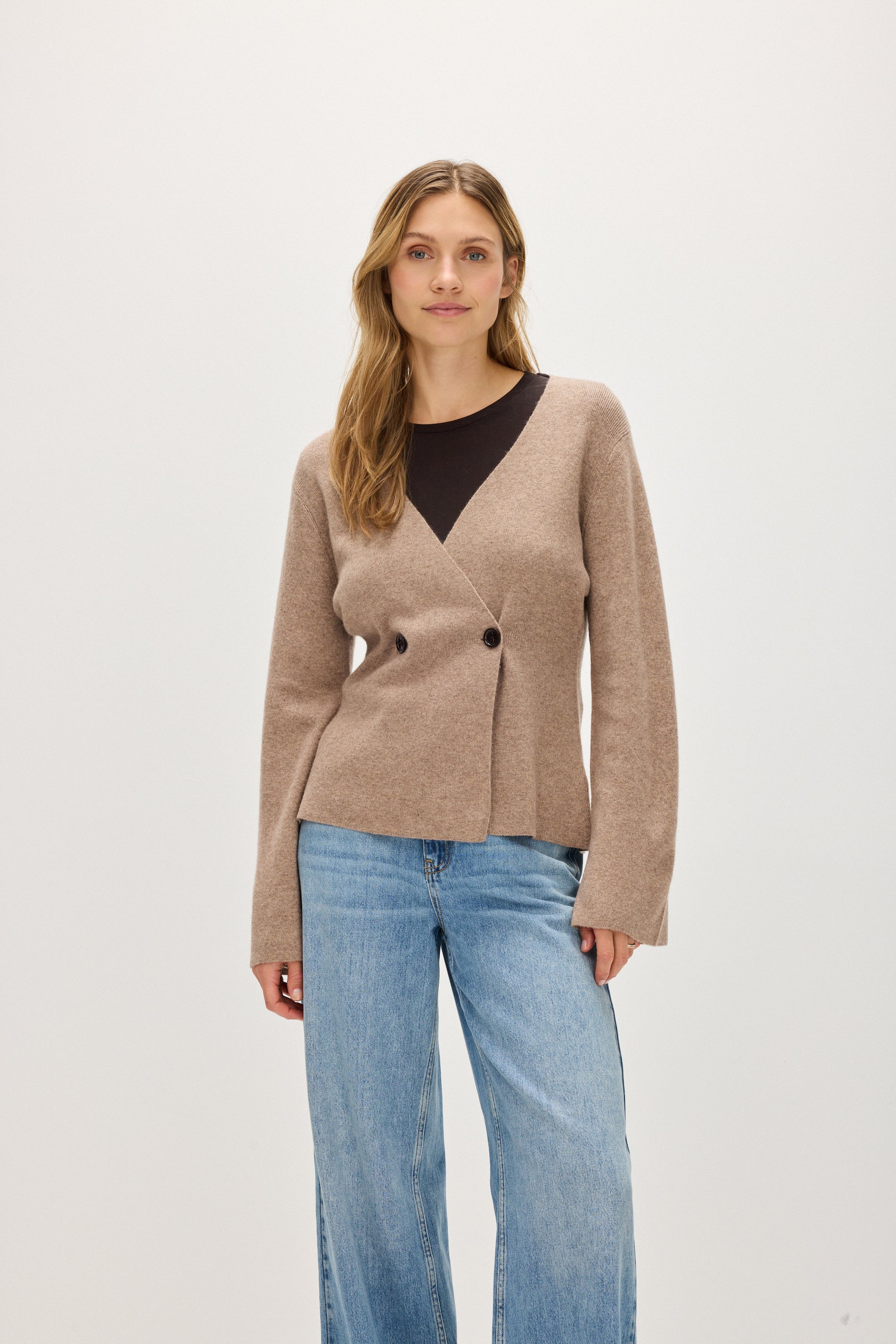 Davida Double Breasted Jacket Sweaters Mink