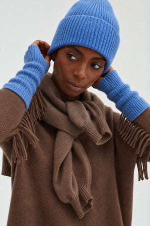 Fingerless Gloves - Ocean Blue