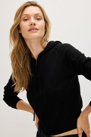Hoodie Zip - Black