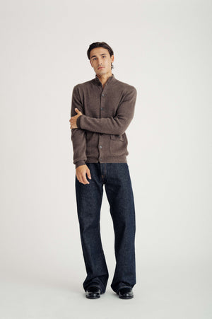 Man Buttoned Jacket - Cacao