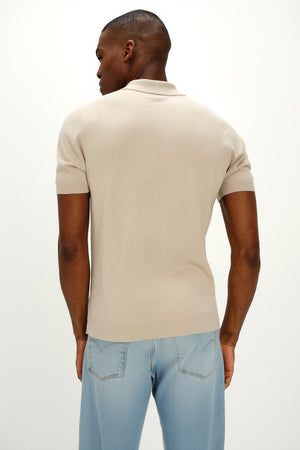 Man Fine Knit Pique - Light Beige