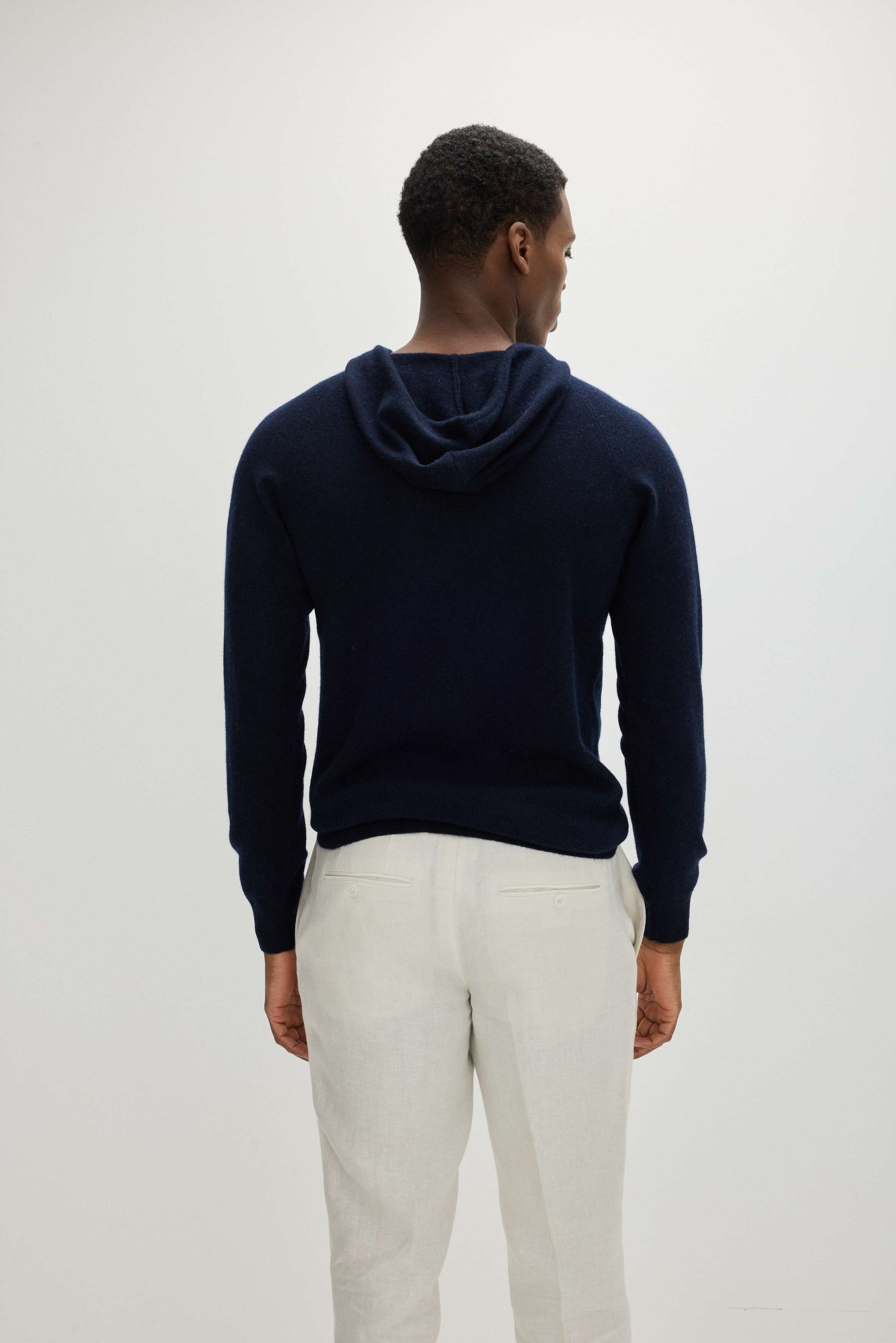 Davida Man Front Pocket Hoodie Sweaters Navy