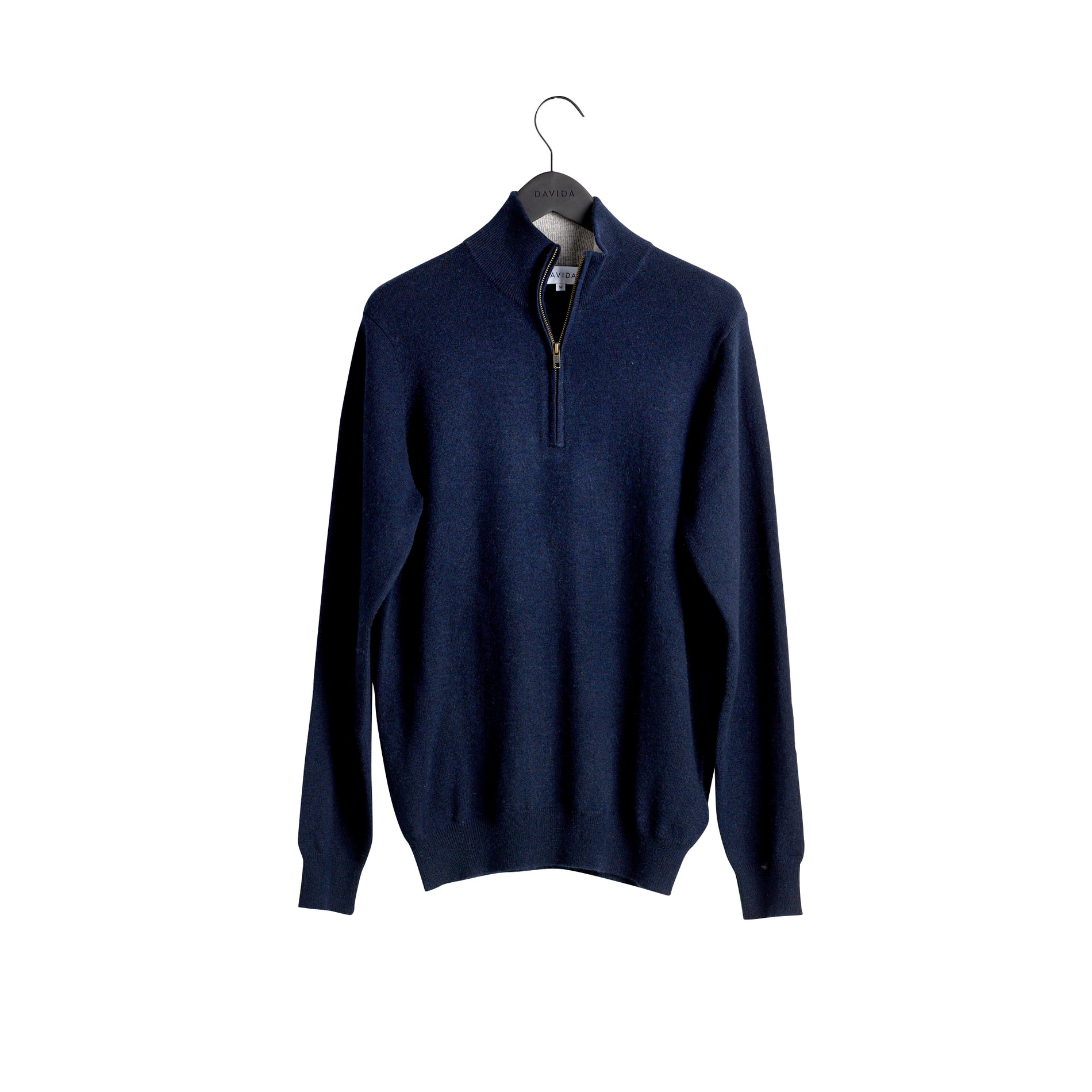 Davida Man Half Zip Sweaters Navy