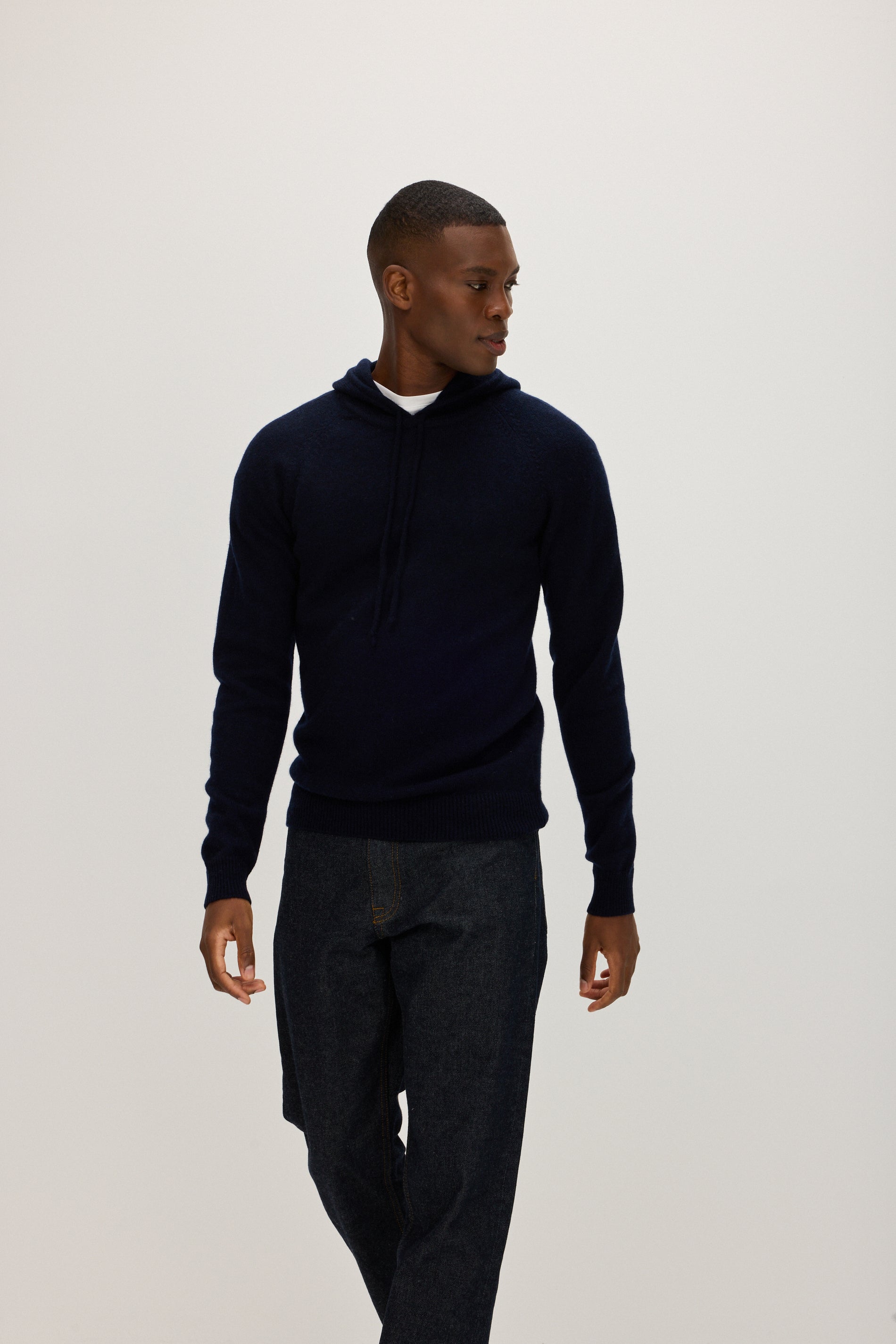 Davida Man Hoodie Sweater Cardigans Navy
