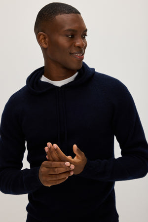 Man Hoodie Sweater - Navy