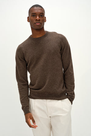 Man O-neck Plain - Cacao