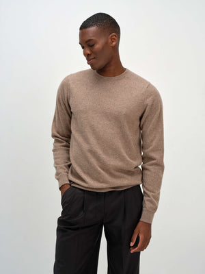 Man O-neck Plain - Mink