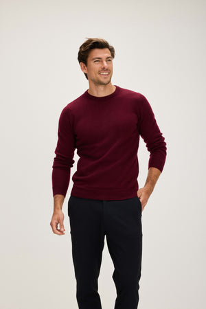 Man O-neck Plain - Mulberry Red