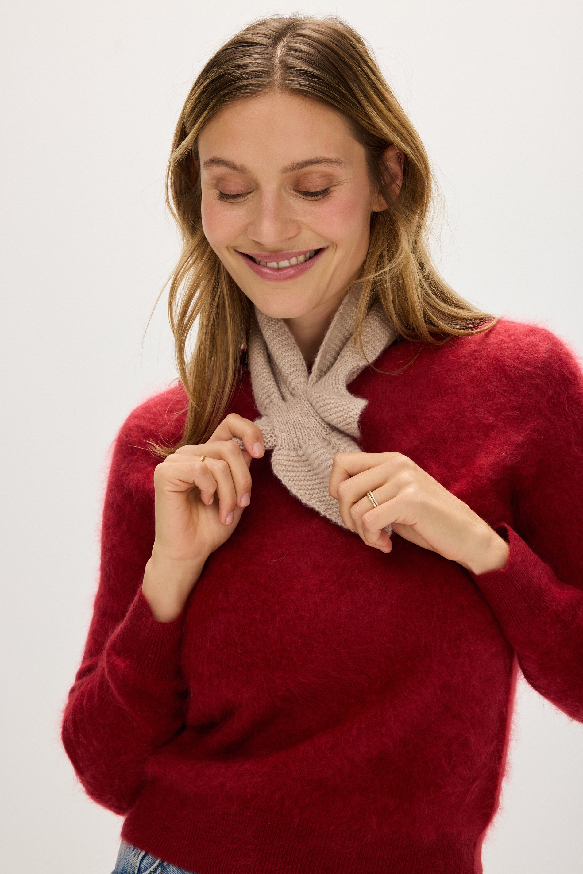 Davida Neck Tie Accessories Sand