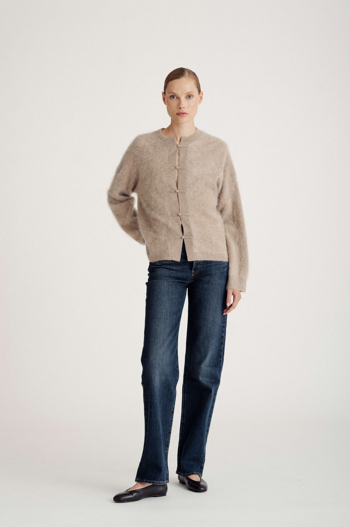 Davida Pankou Closure Cardigan Cardigans Mink