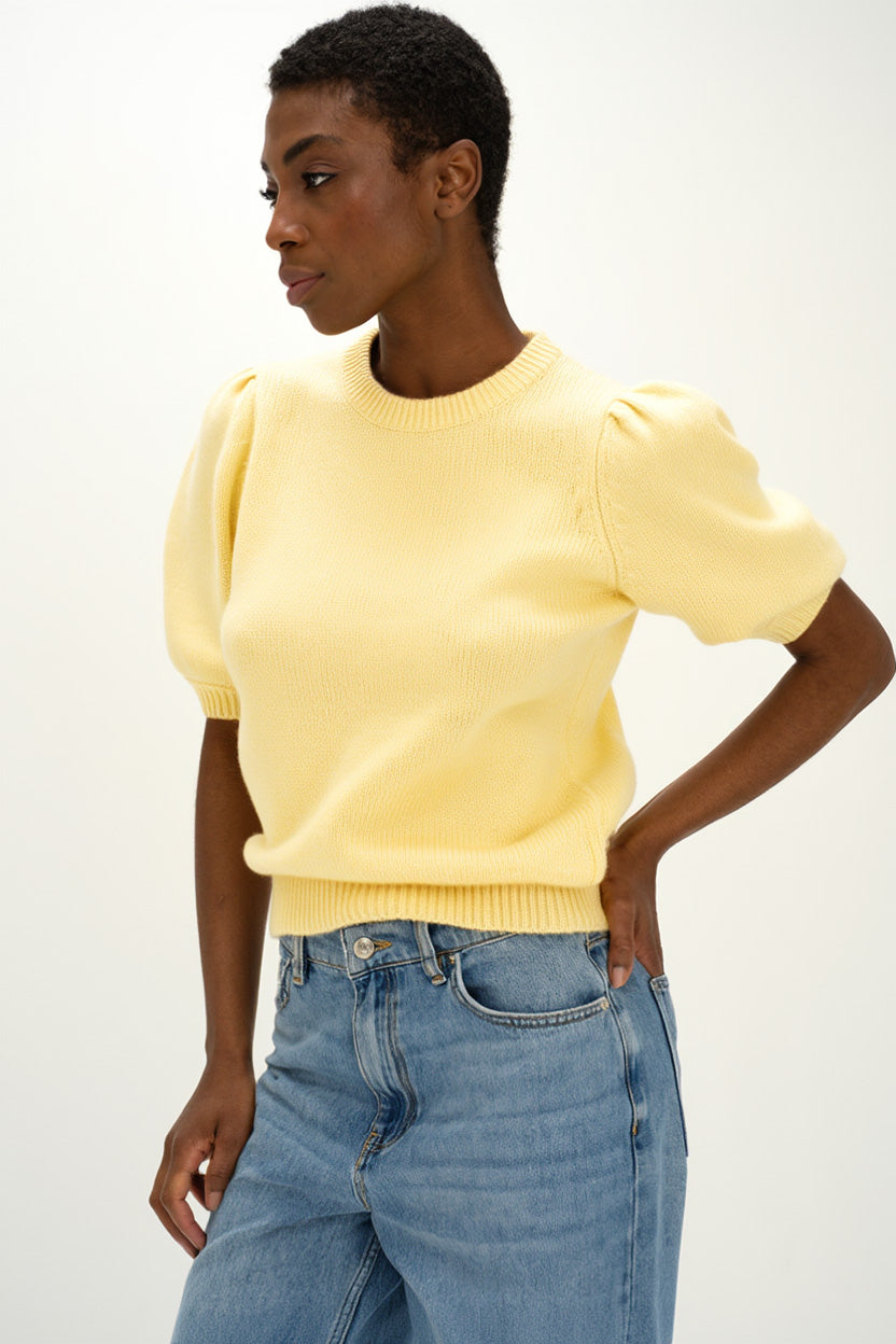 Davida Puff Sleeve T-shirt Sweaters Citrus