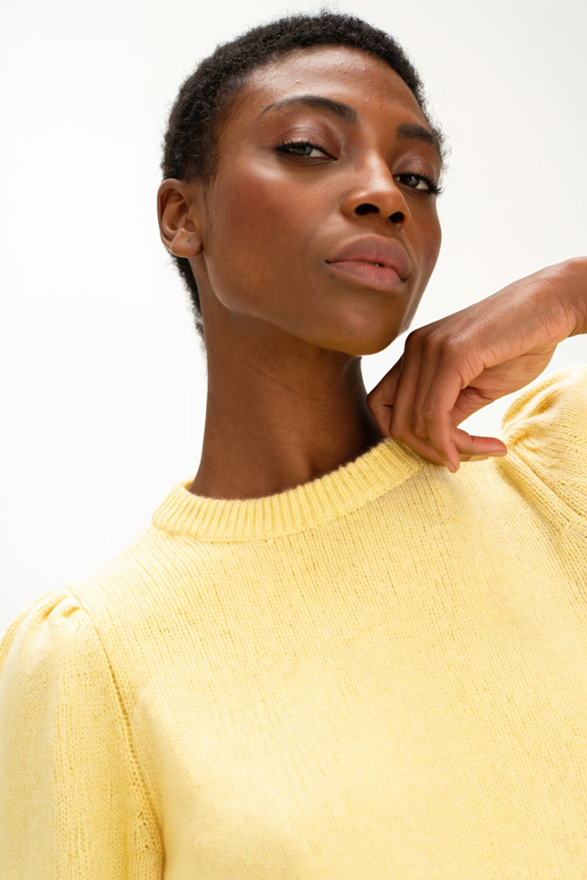 Davida Puff Sleeve T-shirt Sweaters Citrus