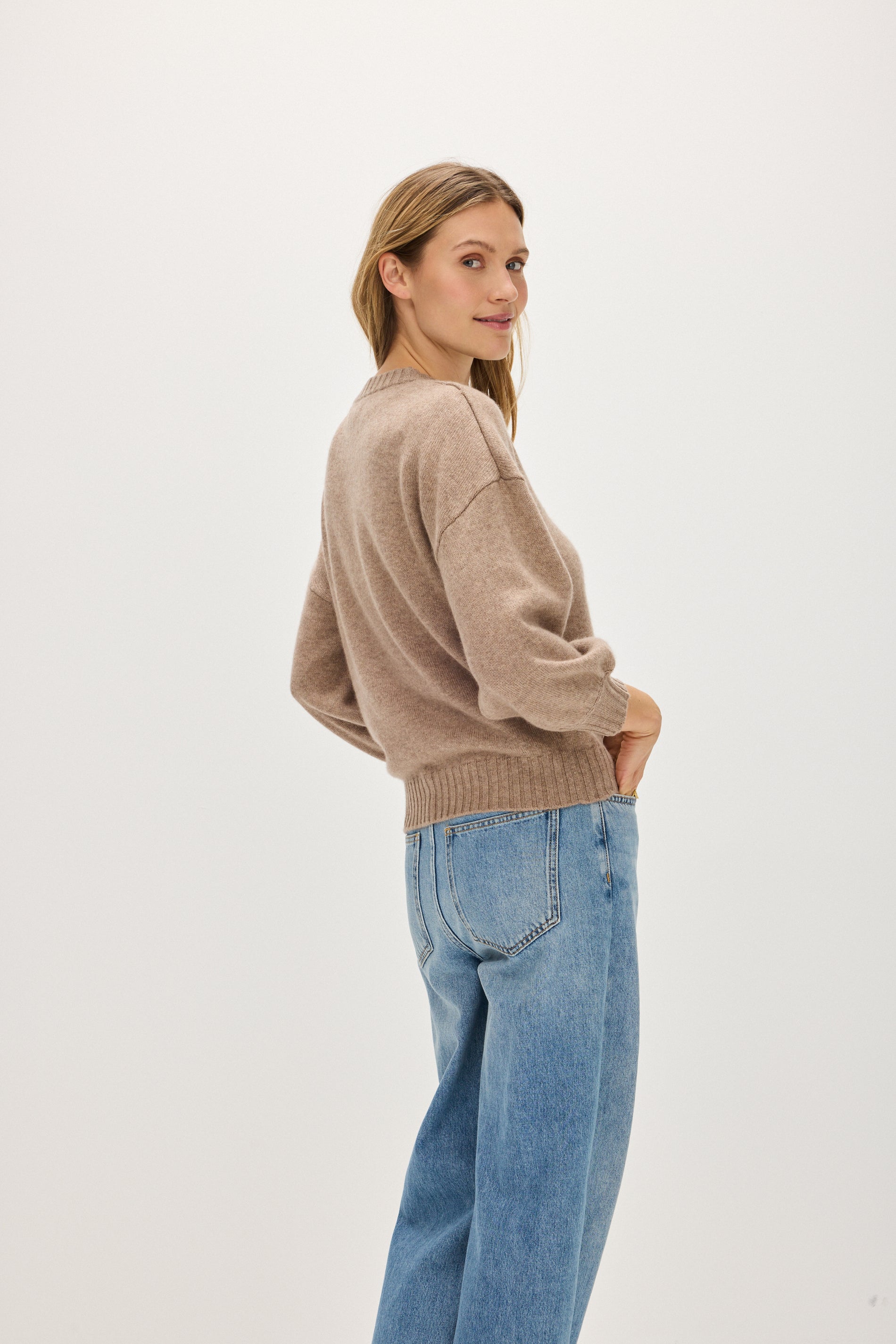 Davida Quarter Balloon Sleeve Sweater Sweaters Mink