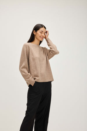 Raglan Oversized Sweater - Mink