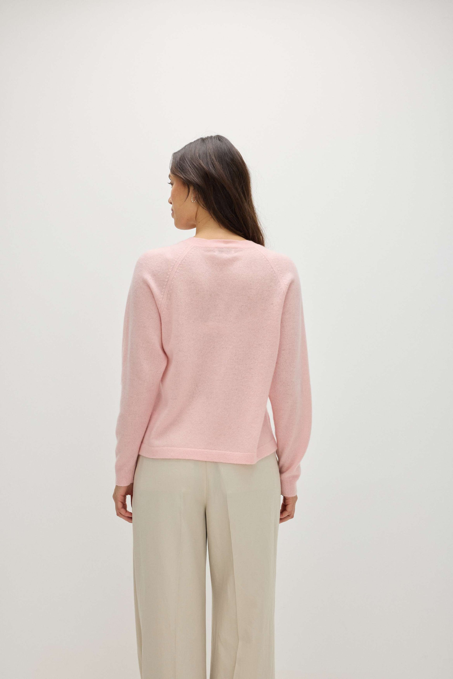 Davida Raglan Oversized Sweater Loose Tension Sweaters Pink