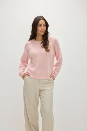 Raglan Oversized Sweater Loose Tension - Pink