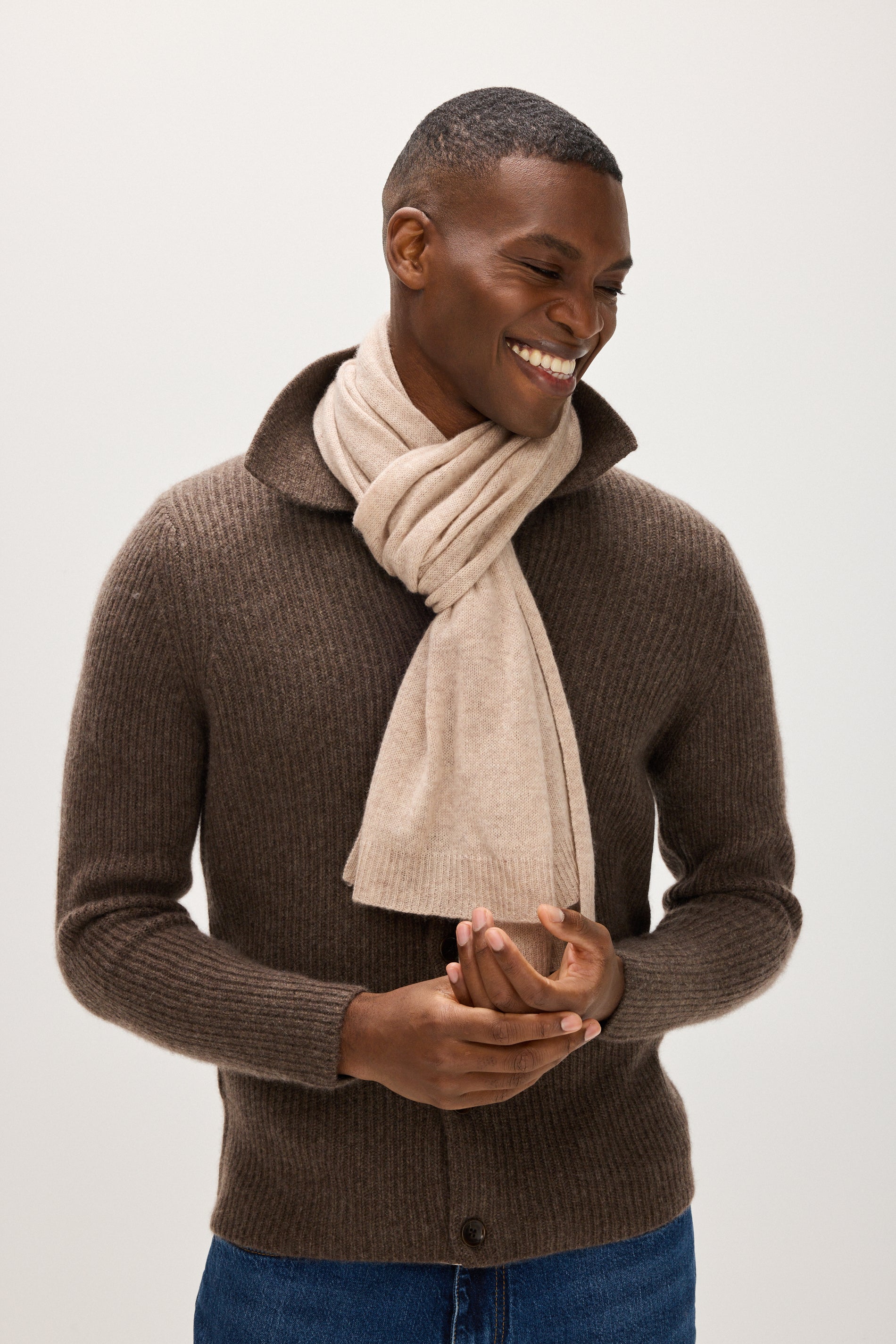 Davida Rectangular Scarf Accessories Sand