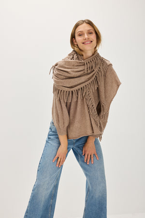 Scarf Fringes - Mink