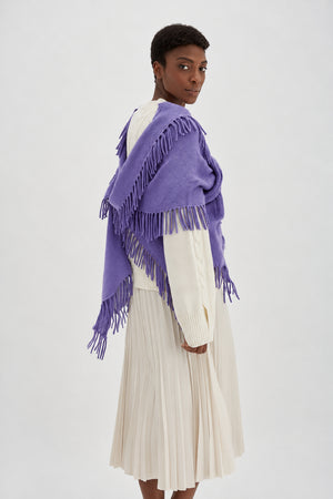 Scarf Fringes - Purple Rust