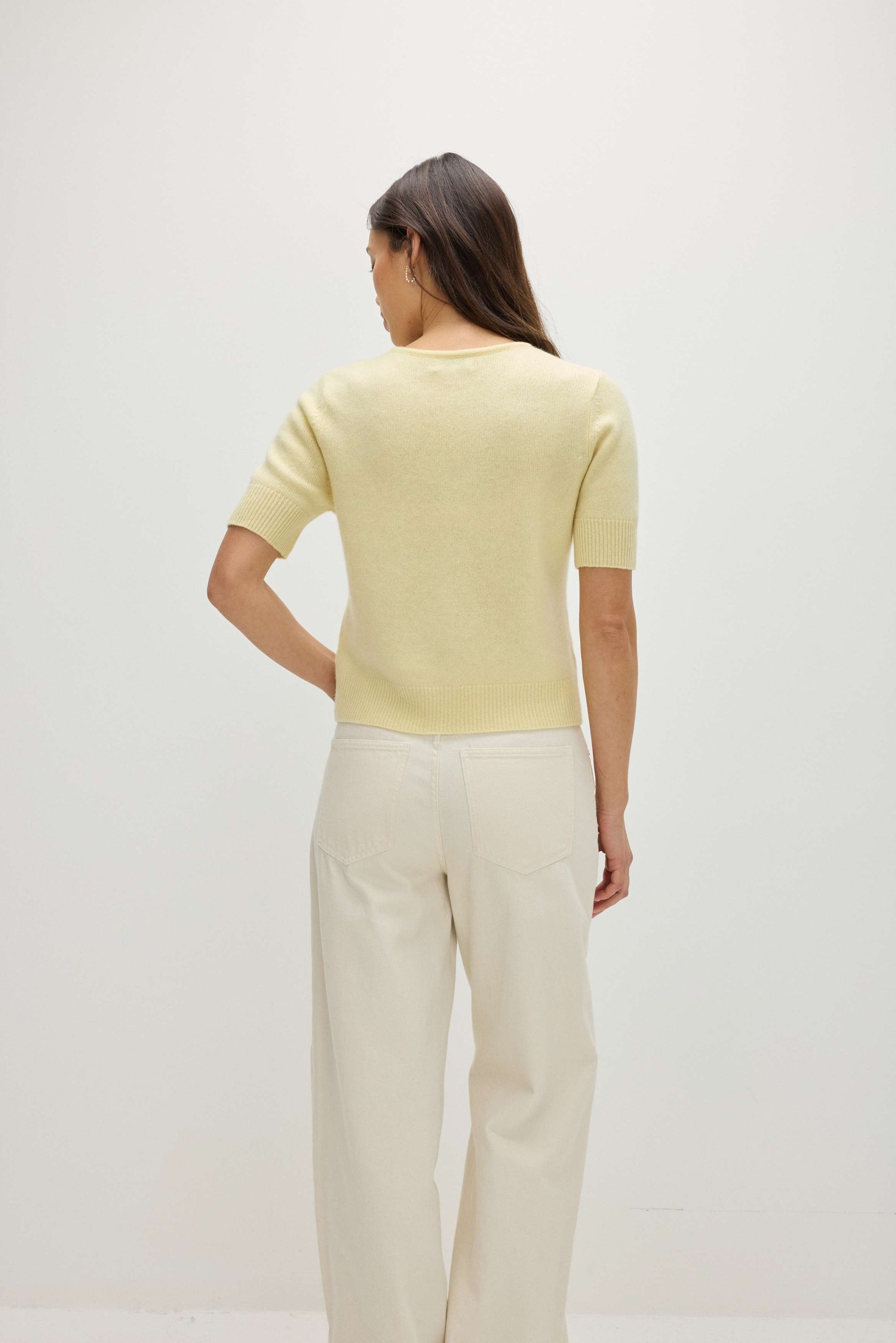 Davida Short Sleeve Boxy Cardigan Cardigans Citrus