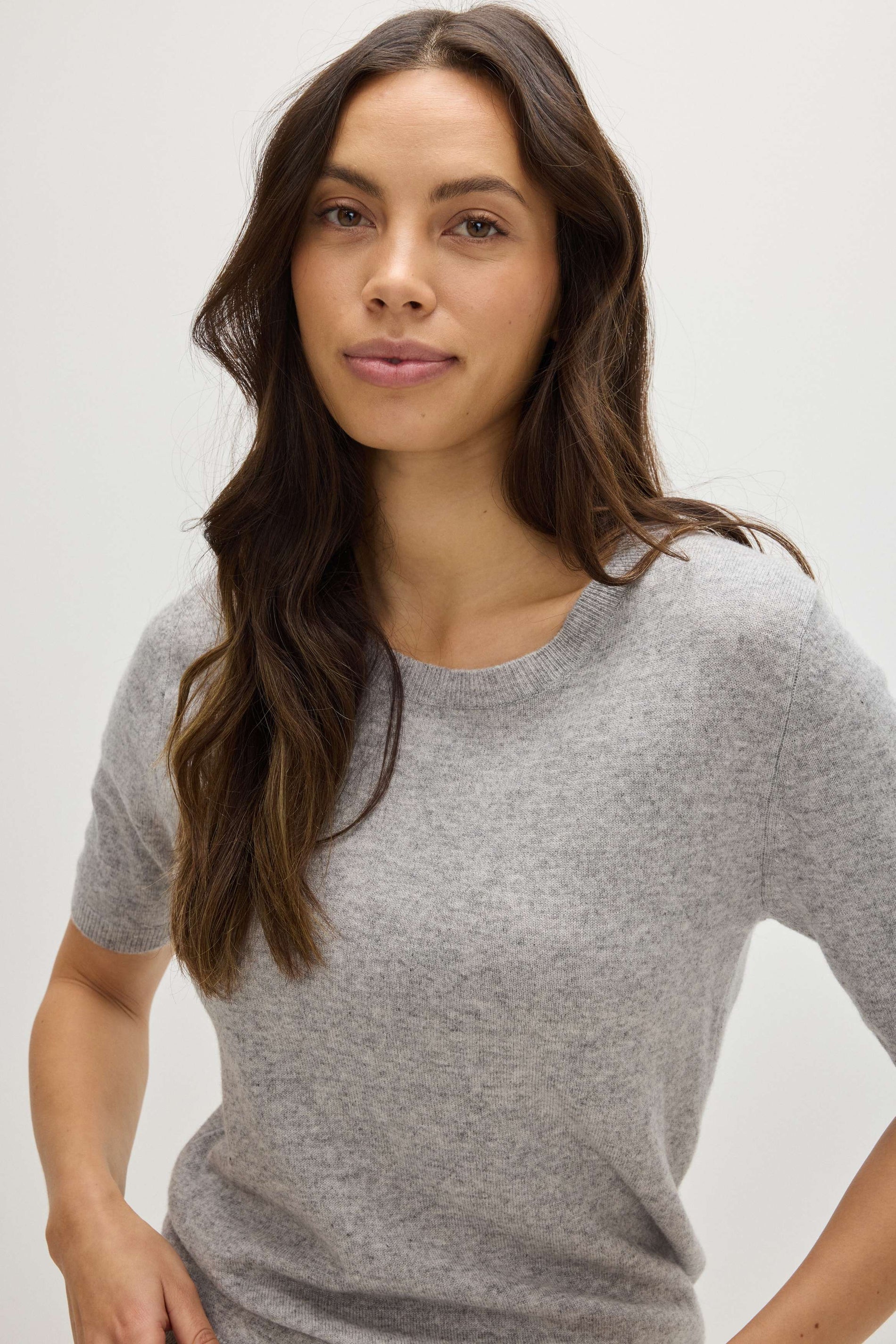 Davida T-shirt Oversized Sweaters Light Grey