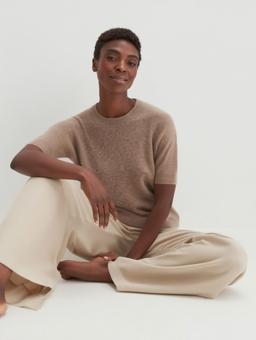 Davida T-shirt Oversized Sweaters Mink