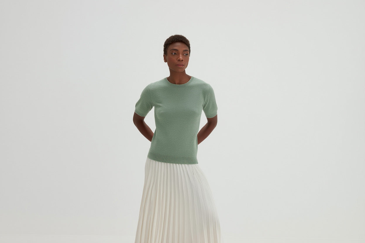 Davida T-shirt Oversized Sweaters Sage