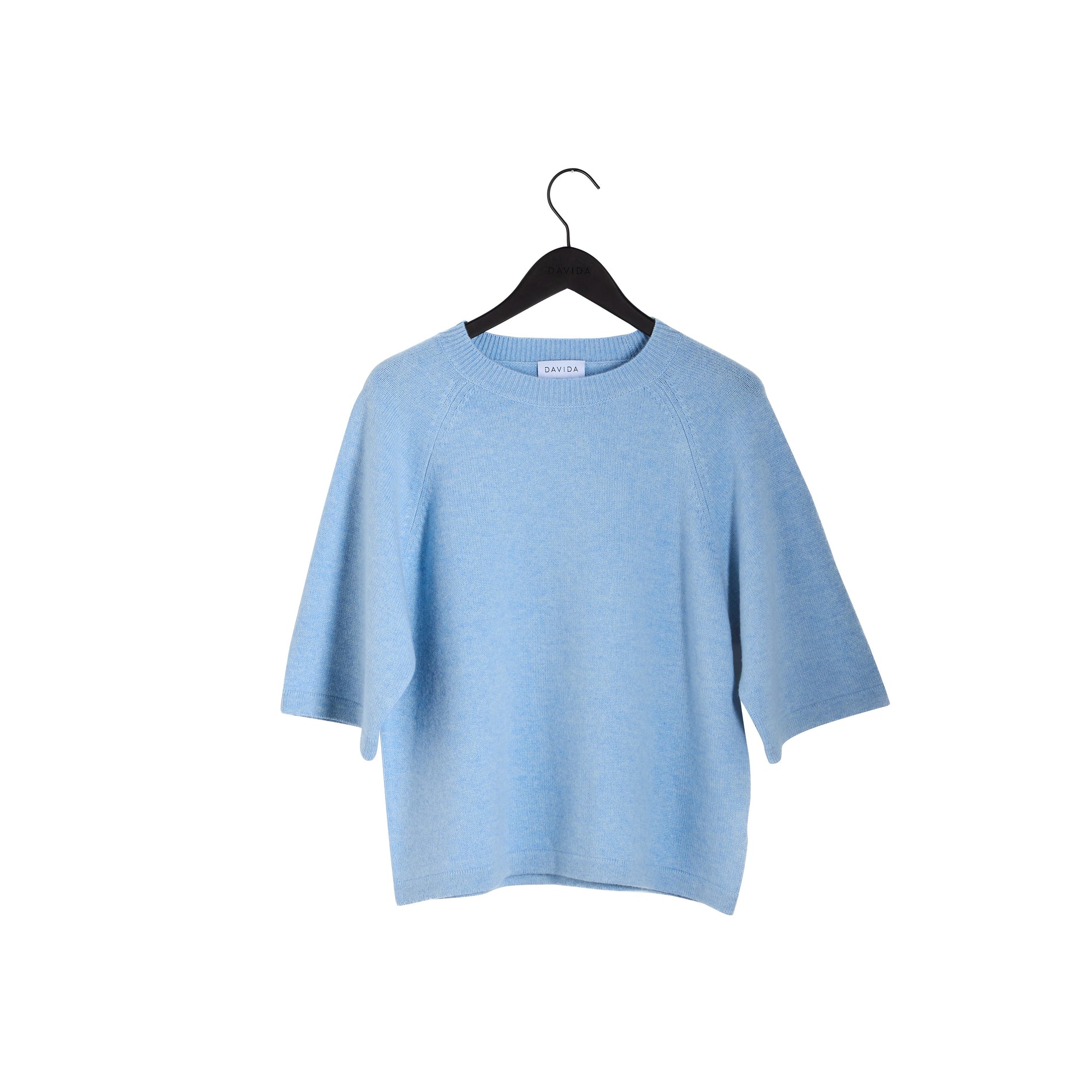 Davida T-shirt Raglan Oversized Sweaters Blue Fog