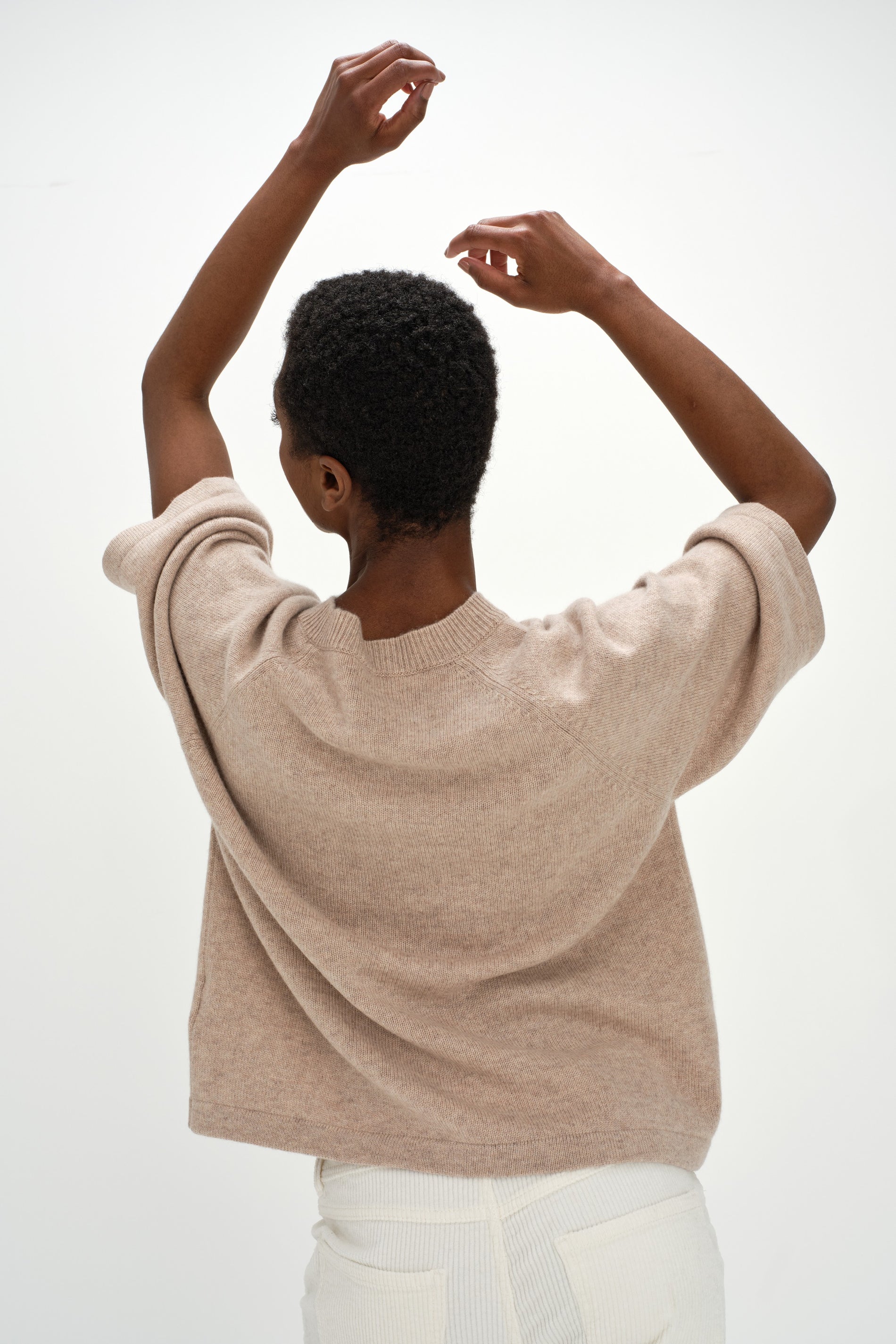 Davida T-shirt Raglan Oversized Sweaters Sand