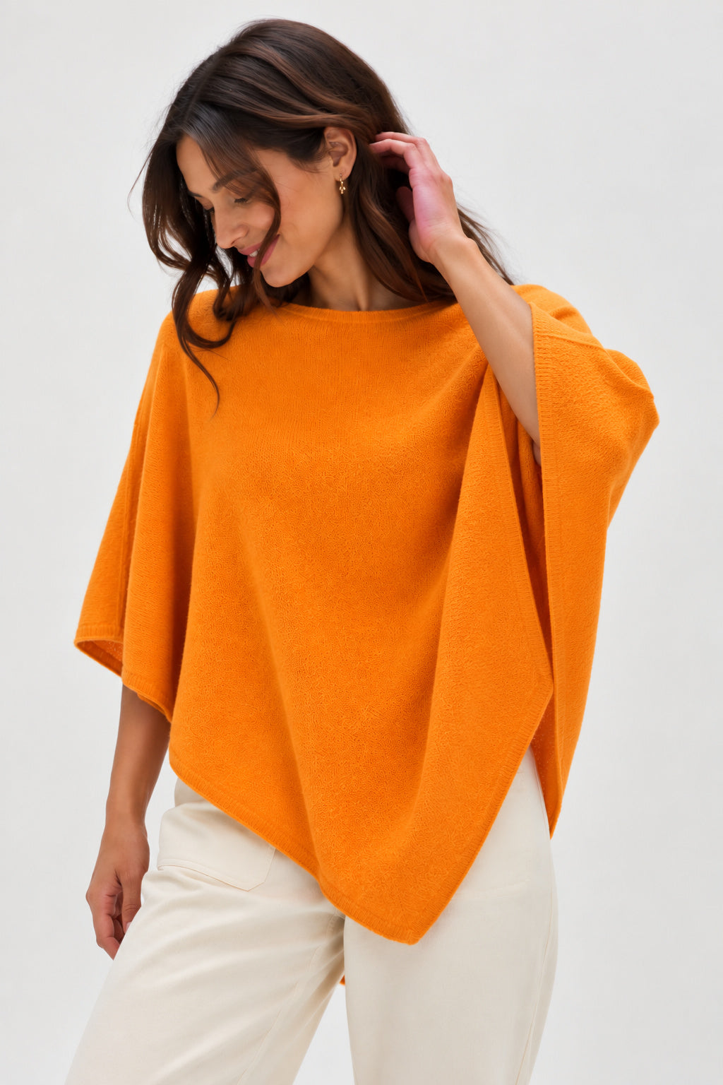 Davida Triangle Poncho Poncho Intense Orange