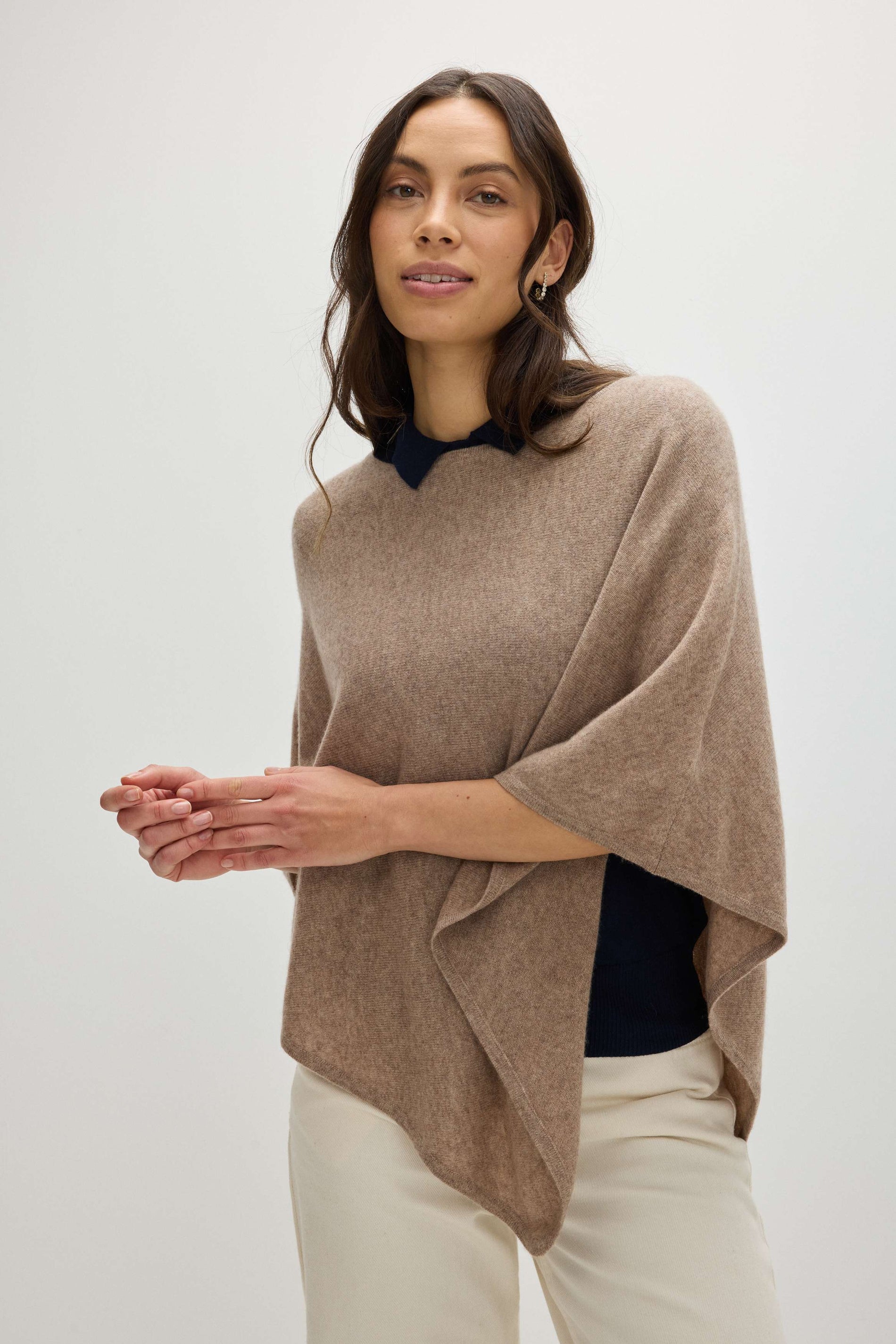 Davida Triangle Poncho Poncho Mink