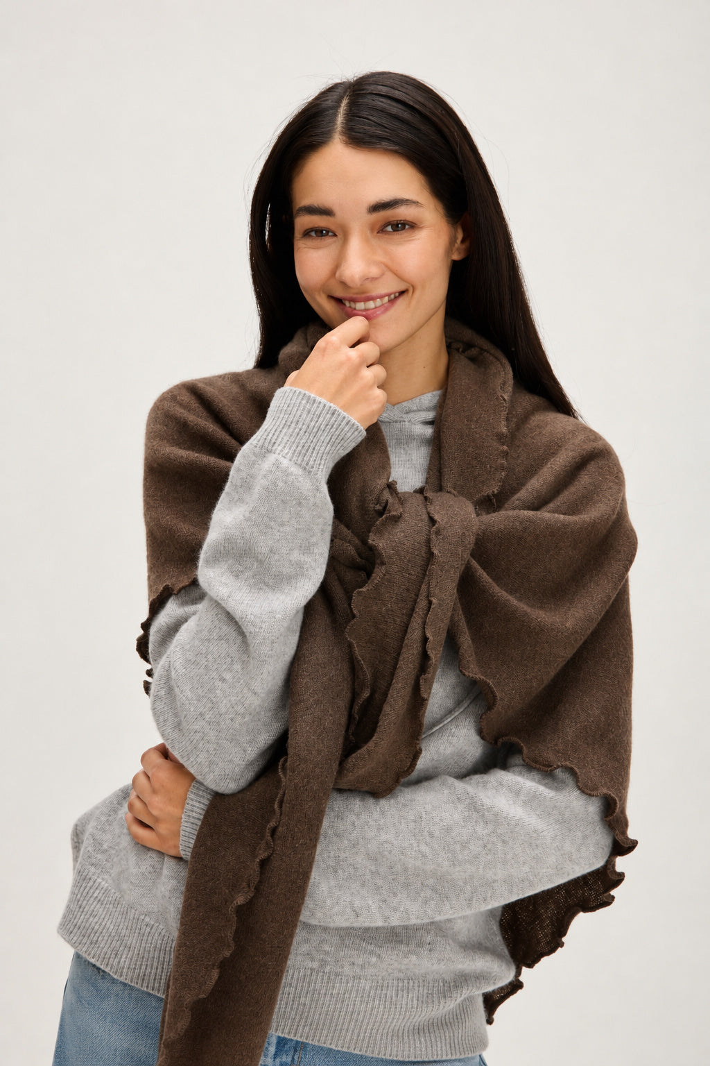 Davida Triangle Scarf Scarf Cacao